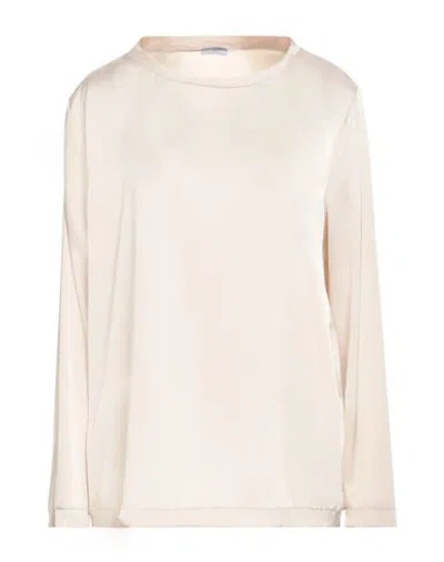 Rue Du Bac Woman Top Beige Size 10 Polyester In Beige
