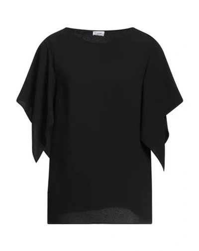 Rue Du Bac Woman Top Black Size 10 Polyester