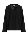Rue Du Bac Woman Top Black Size 6 Polyester, Elastane In Black
