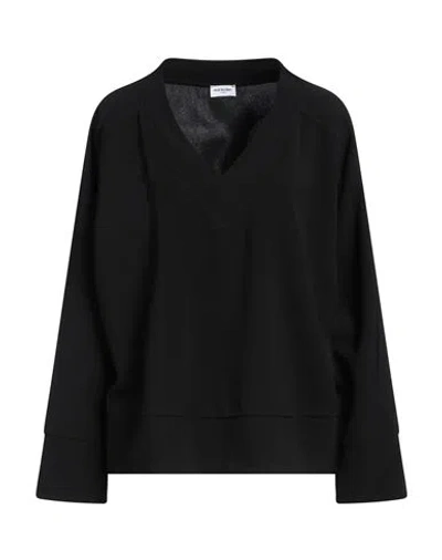 Rue Du Bac Woman Top Black Size 6 Polyester, Elastane