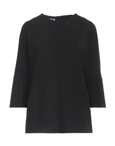 Rue Du Bac Woman Top Black Size 8 Polyester, Elastane