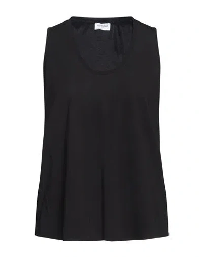 Rue Du Bac Woman Top Black Size 10 Viscose, Polyamide, Elastane