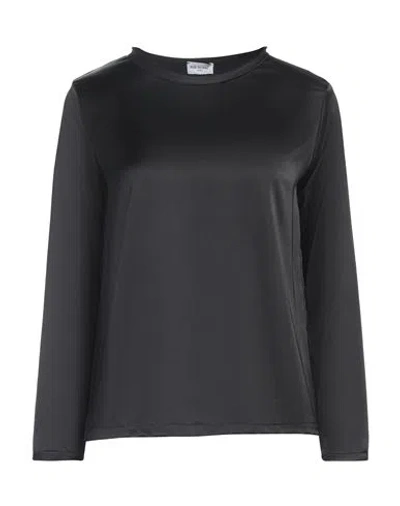 Rue Du Bac Woman Top Black Size 4 Polyester, Elastane