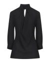 Rue Du Bac Woman Top Black Size 6 Polyester In Black