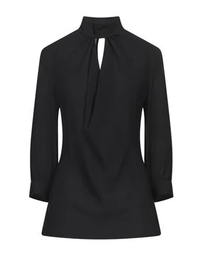 Rue Du Bac Woman Top Black Size 6 Polyester