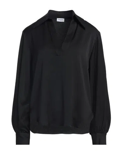 Rue Du Bac Woman Top Black Size 8 Polyester