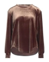 Rue Du Bac Woman Top Bronze Size 4 Polyester, Elastane In Yellow