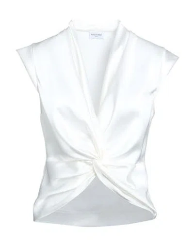 Rue Du Bac Woman Top Ivory Size 6 Polyester In White