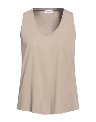 Rue Du Bac Woman Top Khaki Size 4 Viscose, Polyamide, Elastane In Gray