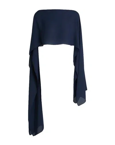 Rue Du Bac Woman Top Midnight Blue Size 2 Polyester