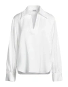 Rue Du Bac Woman Top White Size 8 Polyester