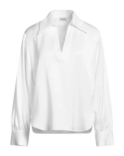 Rue Du Bac Woman Top White Size 8 Polyester In White