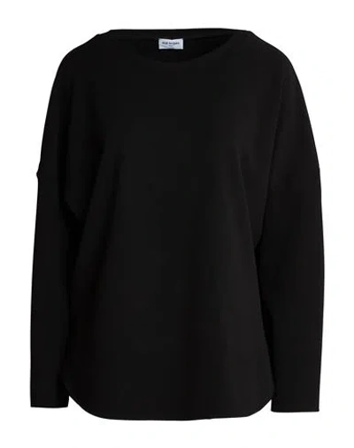 Rue Du Bac Woman T-shirt Black Size 2 Polyester, Elastane