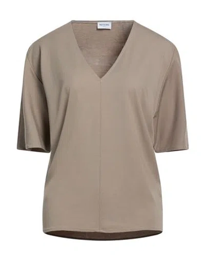 Rue Du Bac Woman T-shirt Taupe Size 2 Viscose, Polyamide, Elastane In Neutral