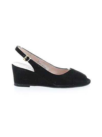 Pre-owned Rue Du Jour Wedges In Black