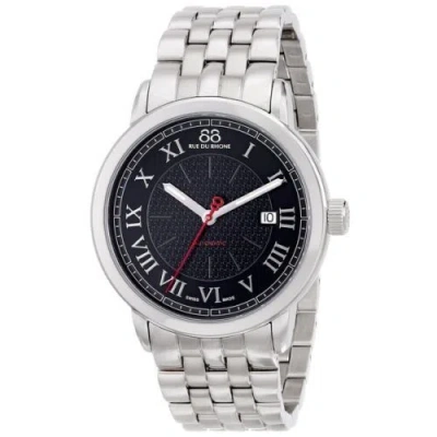 Pre-owned Rue Du Rhone 88  87wa120040 Men Double 8 Origin Swiss Automatic Silver Date Watch