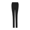 Rue Les Createurs Women's Asymmetrical Detail Slim Fit Black Trousers In Black