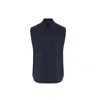 Rue Les Createurs Women's Blue Navy Sleeveless Shirt In Blue