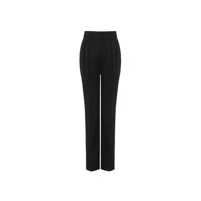Rue Les Createurs Women's Carrot Leg Black Trousers