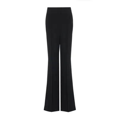Rue Les Createurs Women's High Waist Wide Leg Black Trousers