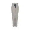 Rue Les Createurs Women's Lace-up Side Pockets Blue Trousers In Blue