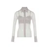 Rue Les Createurs Women's Neutrals Front Button Sheer Elegant Beige Blouse In Beige
