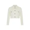Rue Les Createurs Women's Neutrals Metal Button Detail Ecru Jacket In Beige
