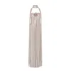 Rue Les Createurs Women's Pink / Purple Strapless Long Evening Dress In Pink/purple