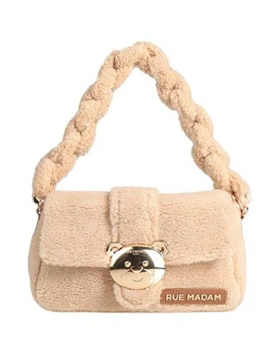 Rue Madam Woman Handbag Beige Size - Polyester In Sand