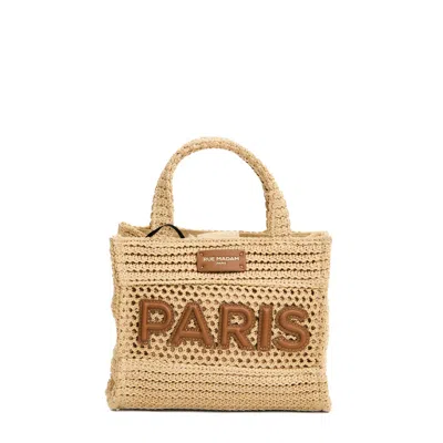 Rue Madame Natural Raffia Mini Shopping Bag