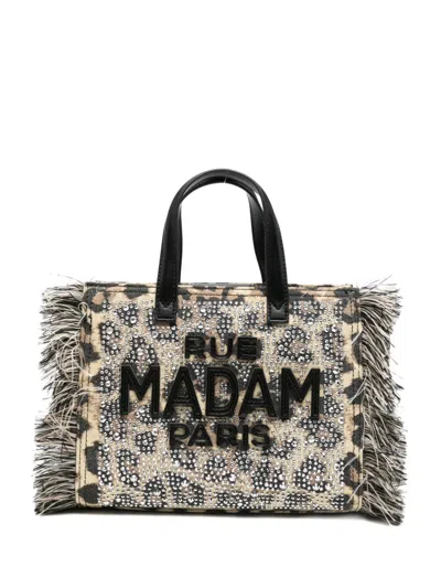 Rue Madame Paris Mini Casablanca Tote Bag In Multi