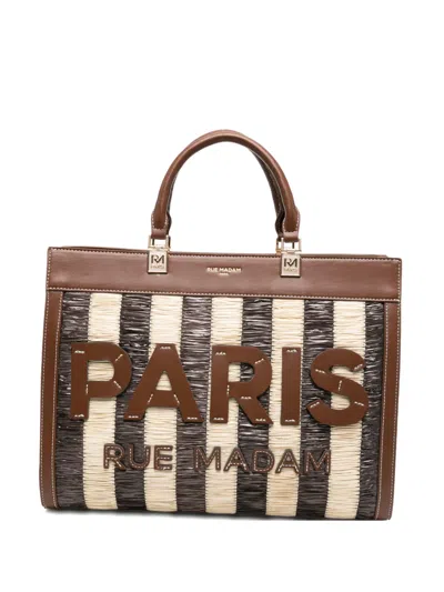 Rue Madame Paris Tangeri Tote Bag In Brown