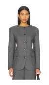 Rue Sophie Arlin Blazer In Gray