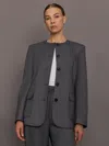 Rue Sophie Arlin Blazer In Gray