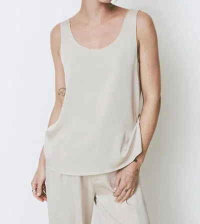 Rue Sophie Atelier Satin Tank Top In Grey