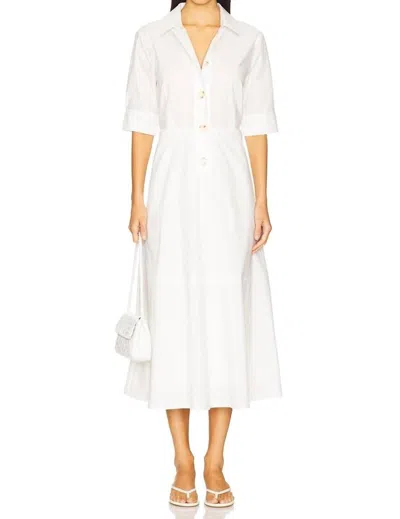 RUE SOPHIE BECA SHIRT DRESS IN OFF WHITE