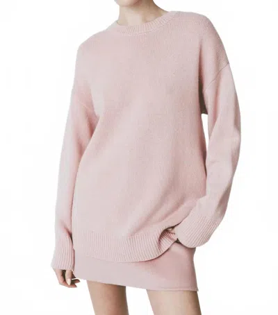 Rue Sophie Boulogne Crewneck Sweater In Rose In Pink