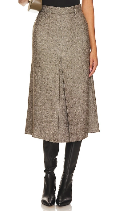 Rue Sophie Bristol Midi Skirt In Brown