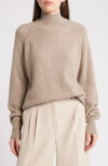 Rue Sophie Courneuve Wool & Cashmere Turtleneck Sweater In Wheat