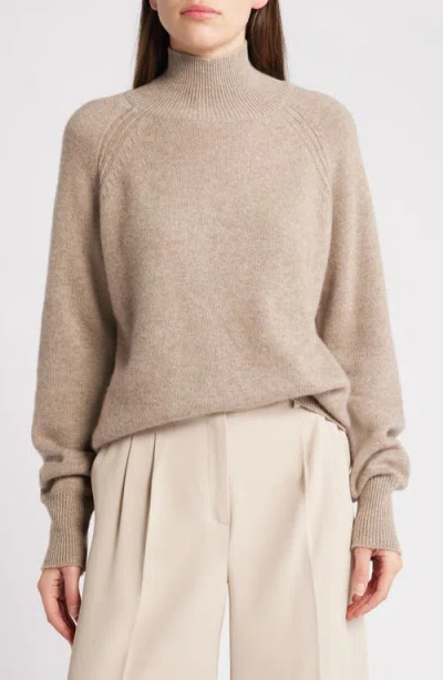 Rue Sophie Courneuve Wool & Cashmere Turtleneck Sweater In Wheat
