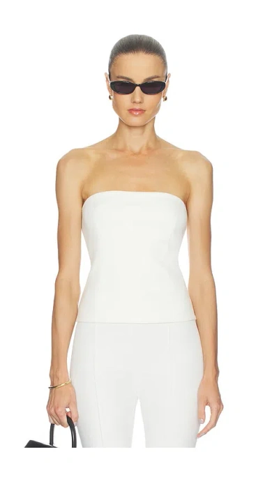 Rue Sophie Demi Top In Egret