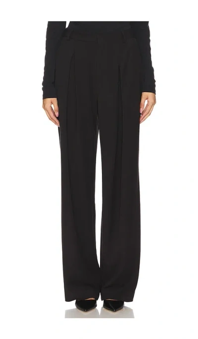 Rue Sophie Drape Pant In Black