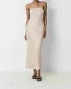 Rue Sophie Fete Strapless Dress In Oat