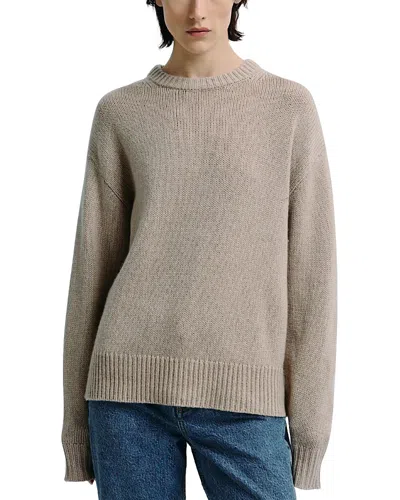 Rue Sophie Gil Wool Cashmere Sweater In Gray