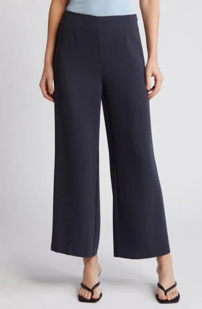 Rue Sophie Ingrid Ankle Wide Leg Pants In Navy