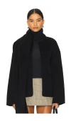 Rue Sophie Jardin Scarf Jacket In Black