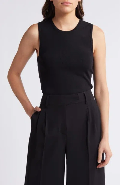 Rue Sophie Keith Sleeveless Sweater In Noir