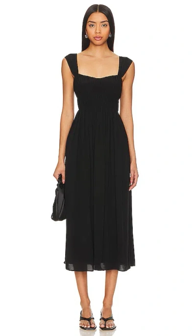 Rue Sophie Layla Midi Dress In Black