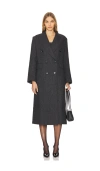 Rue Sophie Leonard Coat In Charcoal