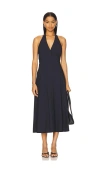 Rue Sophie Lilas Halter Dress In Navy In Navy